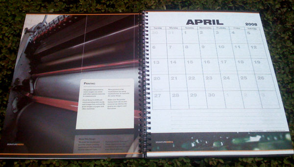 Signature Media Calendar Journal April